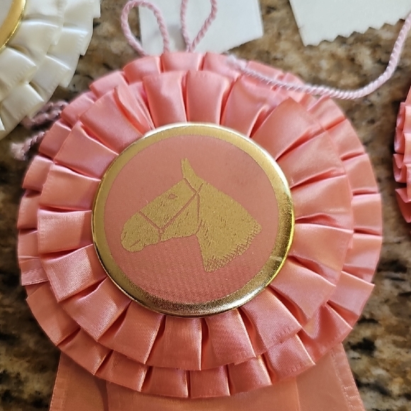 5 Vintage 1966 1967 equestrian Santa Fe horse show award ribbons rosettes - Picture 8 of 14